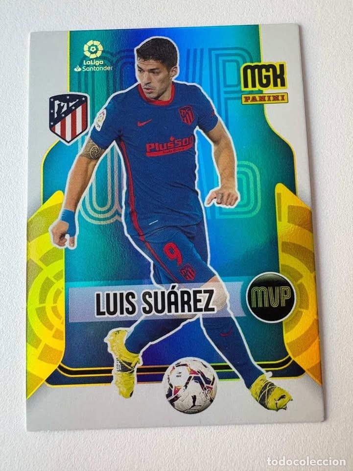 Coleccionismo deportivo: Luis Su&aacute;rez Atl&eacute;tico De Madrid MVP 373 Megacracks 2021-22