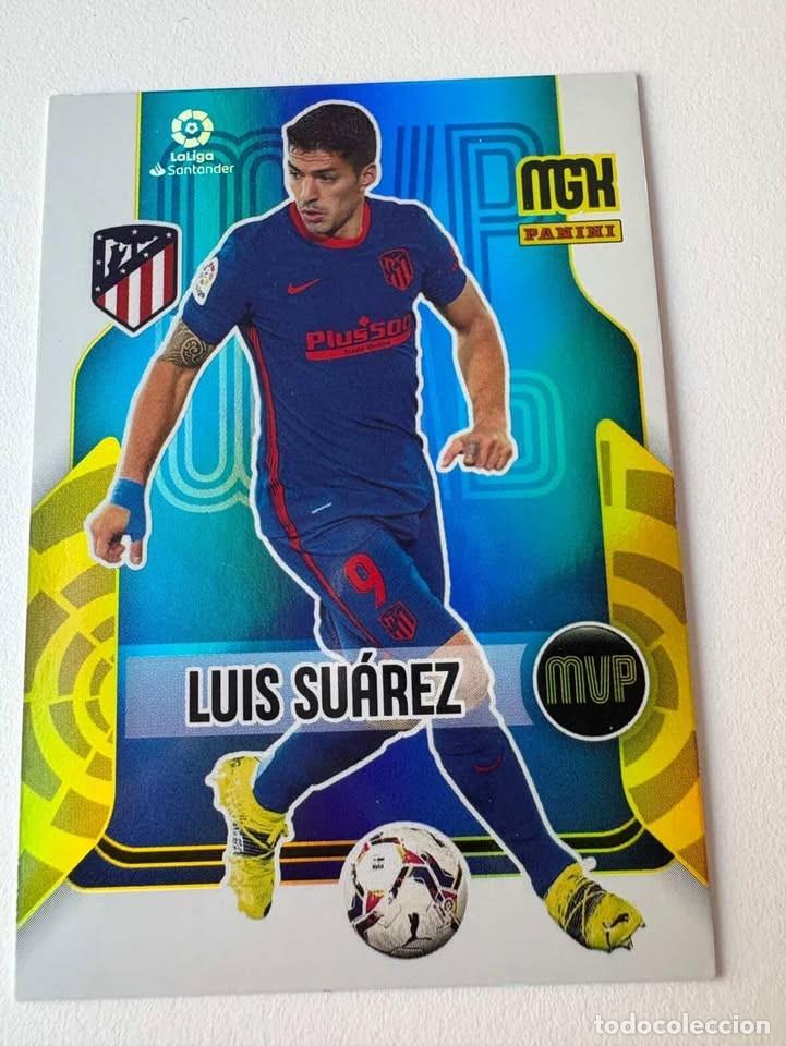 Coleccionismo deportivo: Luis Su&aacute;rez Atl&eacute;tico De Madrid MVP 373 Megacracks 2021-22