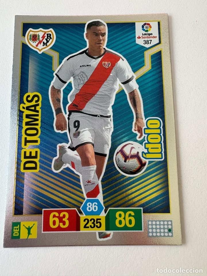 Coleccionismo deportivo: De Tom&aacute;s Rayo Vallecano &Iacute;dolo 387 Adrenalyn 2018-19
