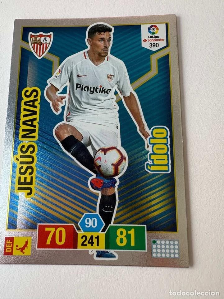 Coleccionismo deportivo: Jes&uacute;s Navas Sevilla &Iacute;dolo 390 Adrenalyn 2018-19