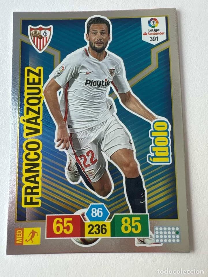 Coleccionismo deportivo: Franco V&aacute;zquez Sevilla &Iacute;dolo 391 Adrenalyn 2018-19