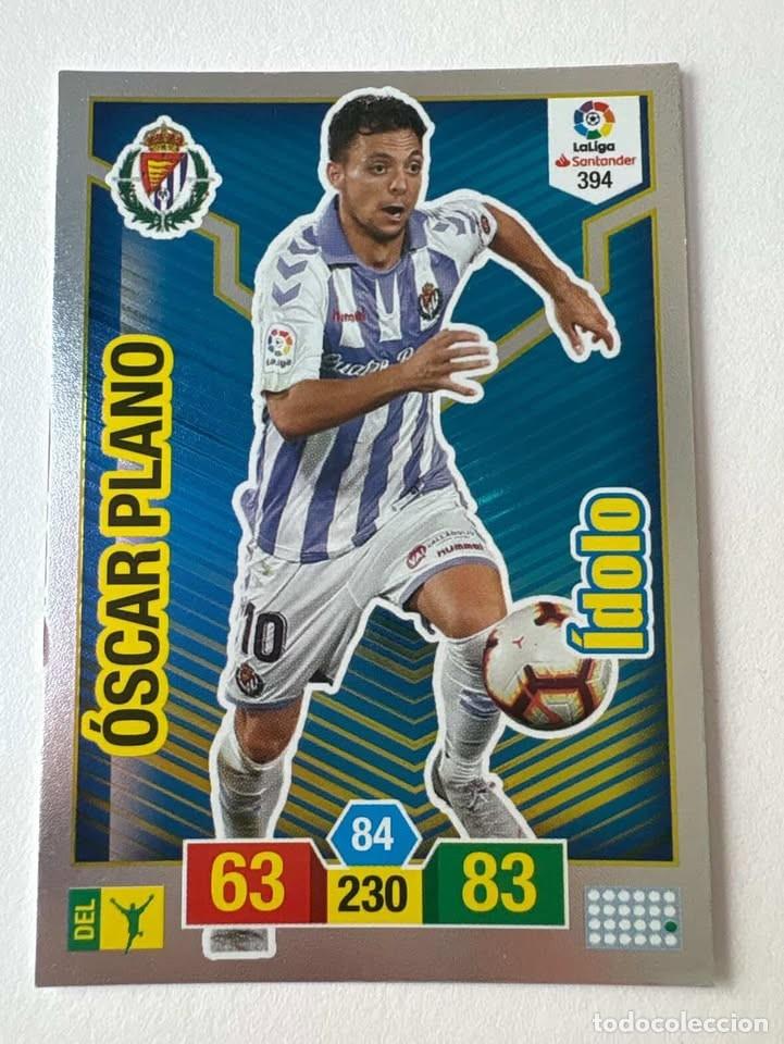 Coleccionismo deportivo: &Oacute;scar Plano Valladolid &Iacute;dolo 394 Adrenalyn 2018-19