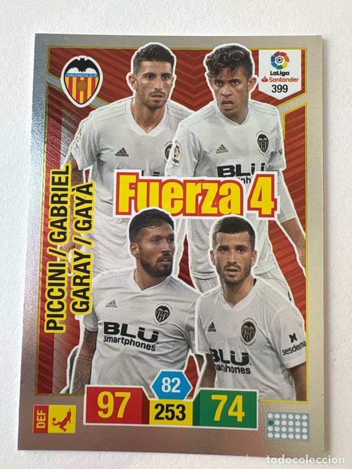 Coleccionismo deportivo: Piccini/Gabriel/Garay/Gay&agrave; Fuerza 4 399 Adrenalyn 2018-19