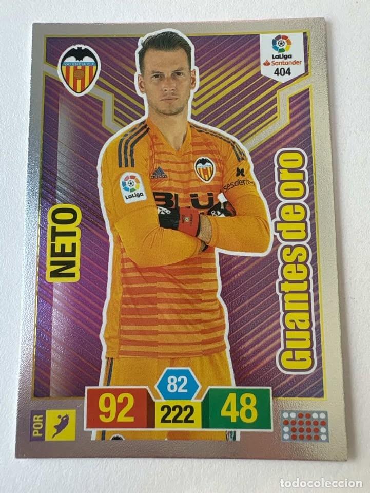Collezionismo sportivo: Neto Valencia Guantes de Oro 404 Adrenalyn 2018-19