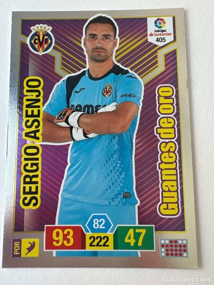 Collectionnisme sportif: Sergio Asenjo Villarreal Guantes de Oro 405 Adrenalyn 2018-19
