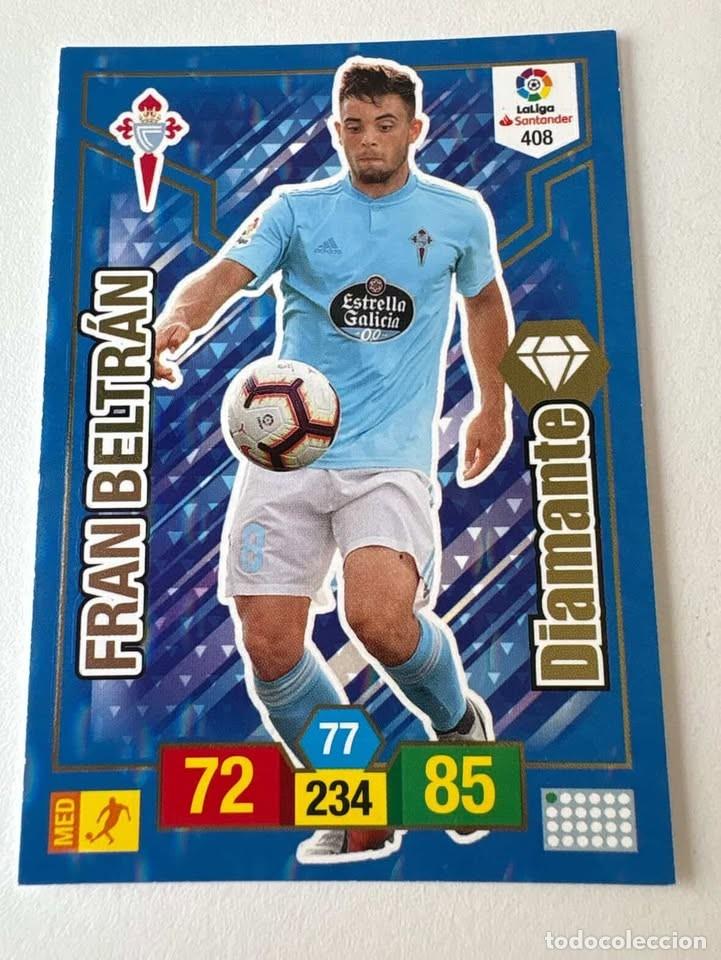 Collectionnisme sportif: Fran Beltr&aacute;n Celta Diamante 408 Adrenalyn 2018-19