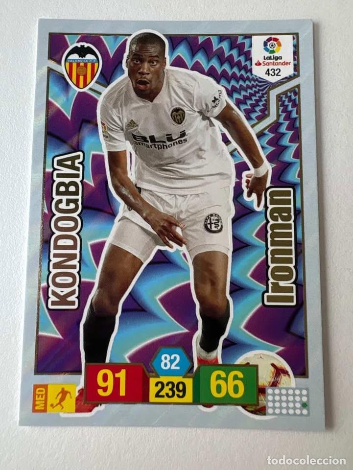 Coleccionismo deportivo: Kondogbia Valencia Ironman 432 Adrenalyn 2018-19