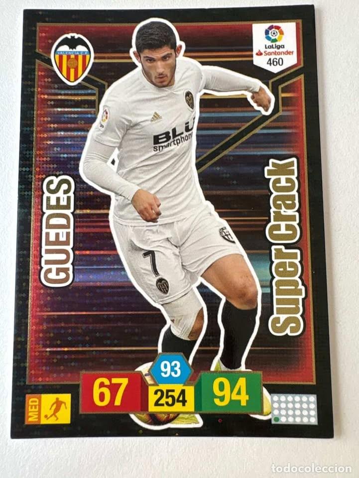 Coleccionismo deportivo: Guedes Valencia Super Crack 460 Adrenalyn 2018-19
