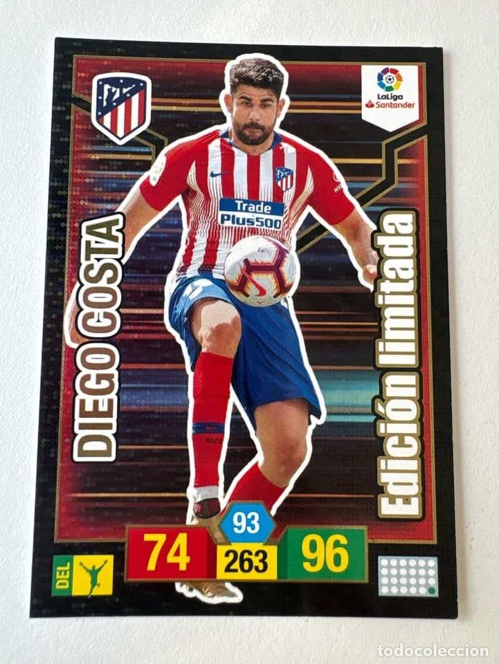 Coleccionismo deportivo: Diego Costa Atl&eacute;tico de Madrid Edici&oacute;n Limitada Adrenalyn 2018-19