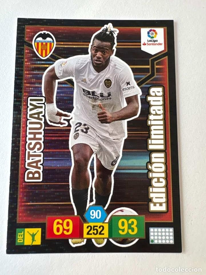 Coleccionismo deportivo: Batshuayi Valencia Edici&oacute;n Limitada Adrenalyn 2018-19