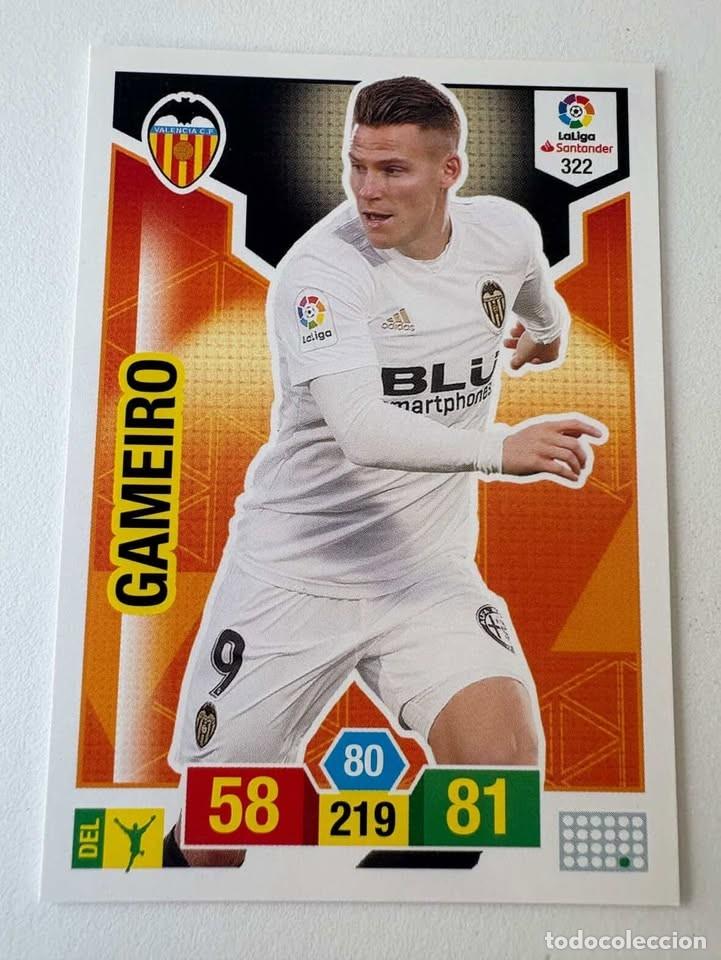 Coleccionismo deportivo: Gameiro Valencia 322 Adrenalyn 2018-19