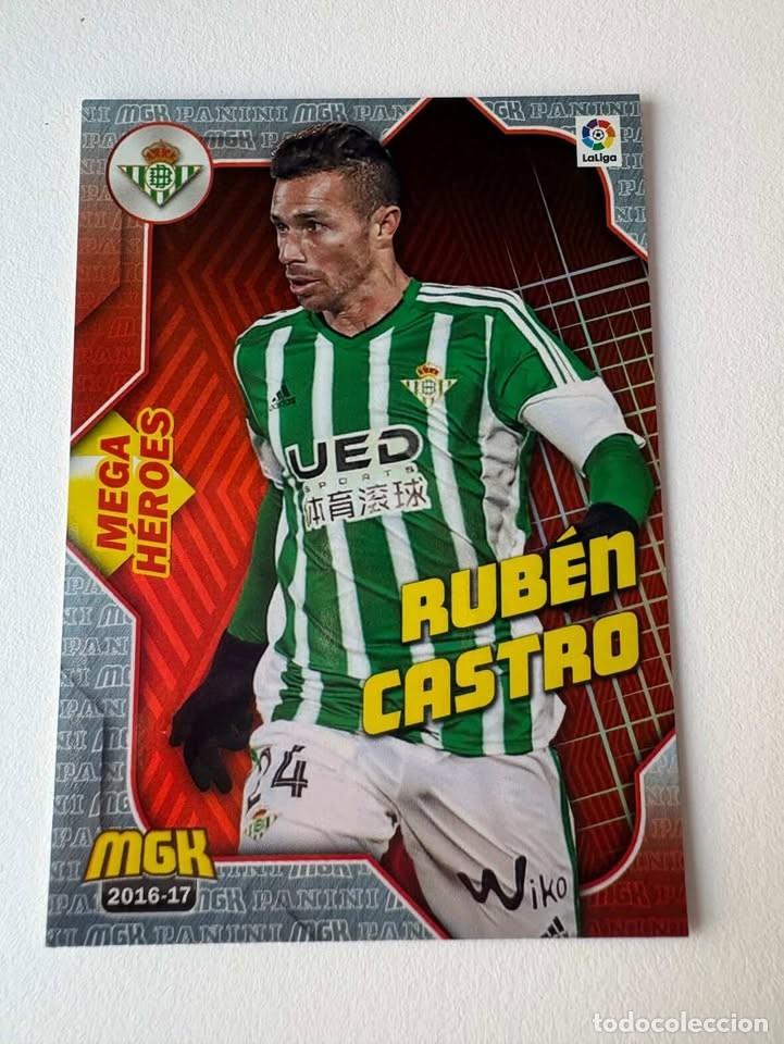 Coleccionismo deportivo: Rub&eacute;n Castro Betis Mega H&eacute;roes 134 Megacracks 2016-17
