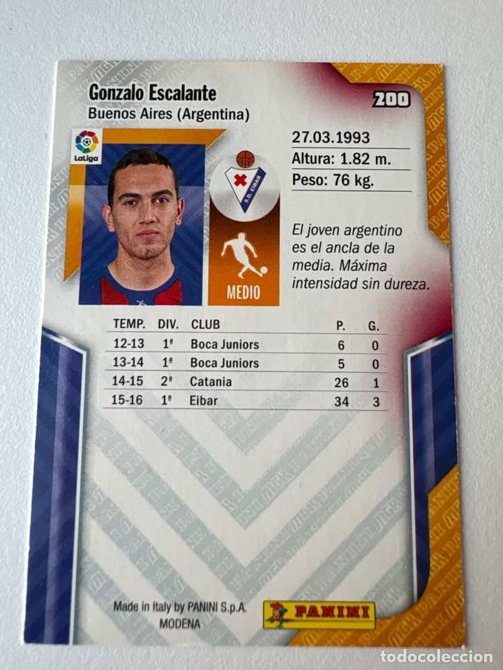 Coleccionismo deportivo: Escalante Eibar 200 Megacracks 2016-17 - Foto 2