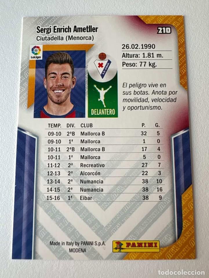 Coleccionismo deportivo: Sergi Enrich Eibar 210 Megacracks 2016-17 - Foto 2