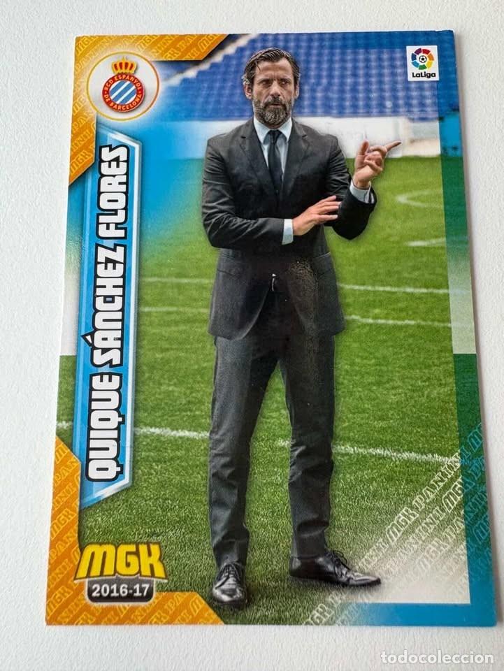 Collectionnisme sportif: Quique S&aacute;nchez Flores Espanyol 218 Megacracks 2016-17