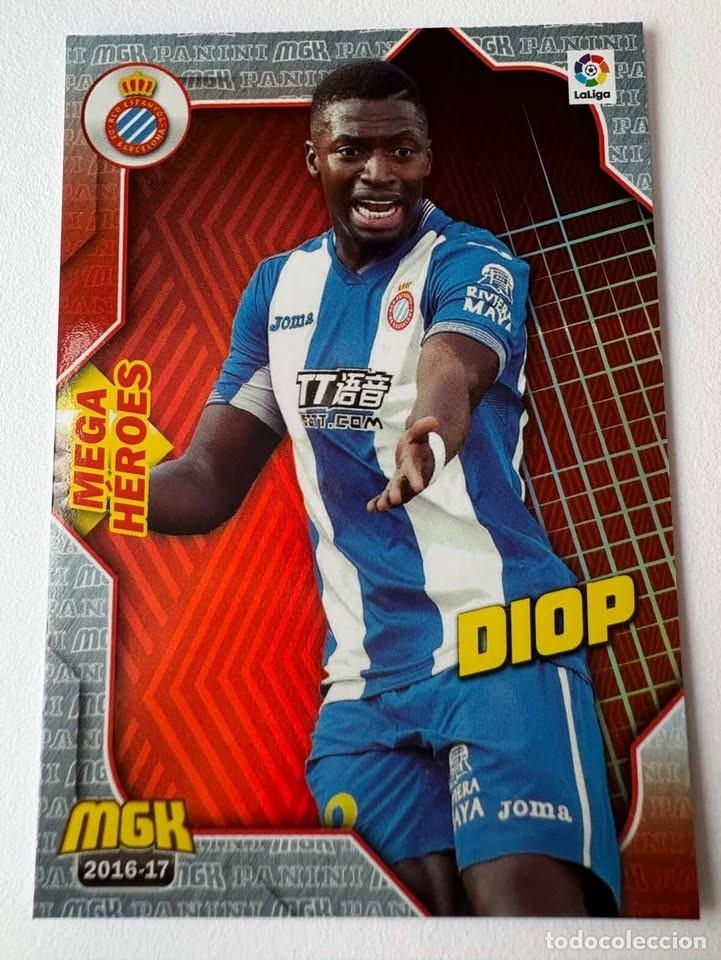 Collectionnisme sportif: Diop Espanyol Mega H&eacute;roes 241 Megacracks 2016-17