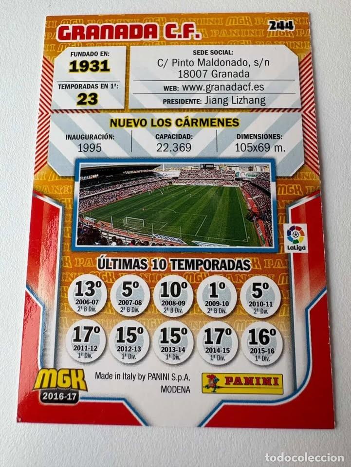 Coleccionismo deportivo: Escudo Granada 244 Megacracks 2016-17 - Foto 2