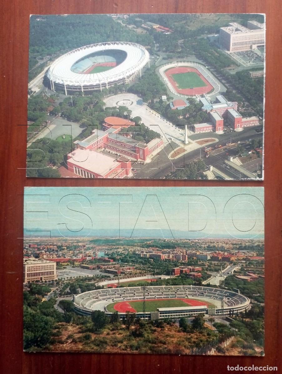 Coleccionismo deportivo: ROMA STADIO OLIMPICO ALPI 2 POSTALES ANTIGUAS J10