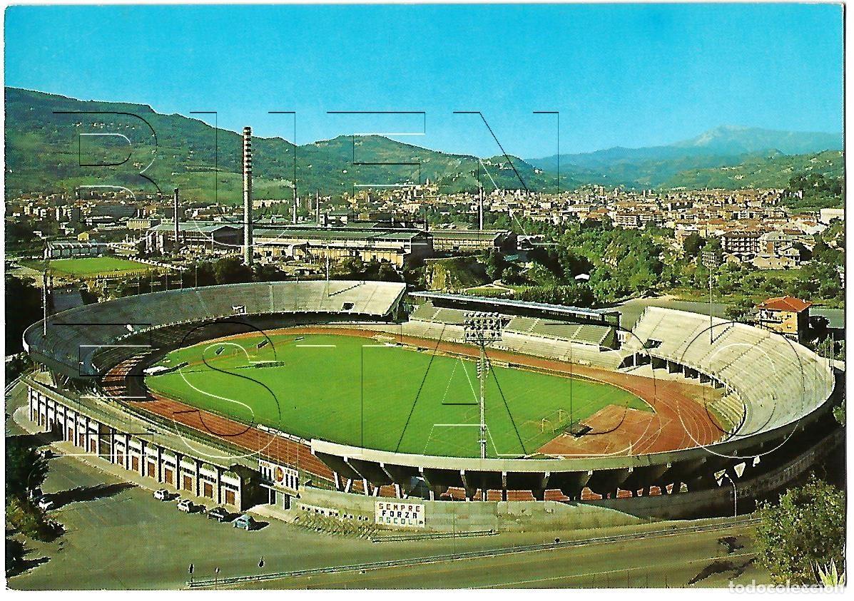 Collectionnisme sportif: ASCOLI PICENO STADIO DELLE ZEPPELLE FUTBOL POSTAL ANTIGUA J10