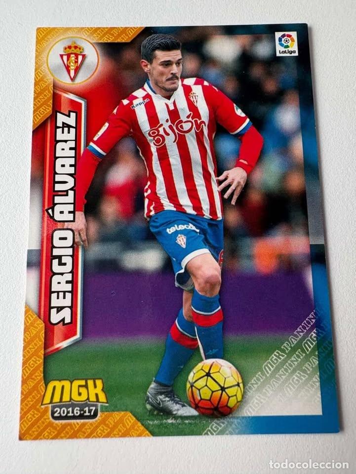Coleccionismo deportivo: Sergio &Aacute;lvarez Sporting De Gij&oacute;n 470 Megacracks 2016-17