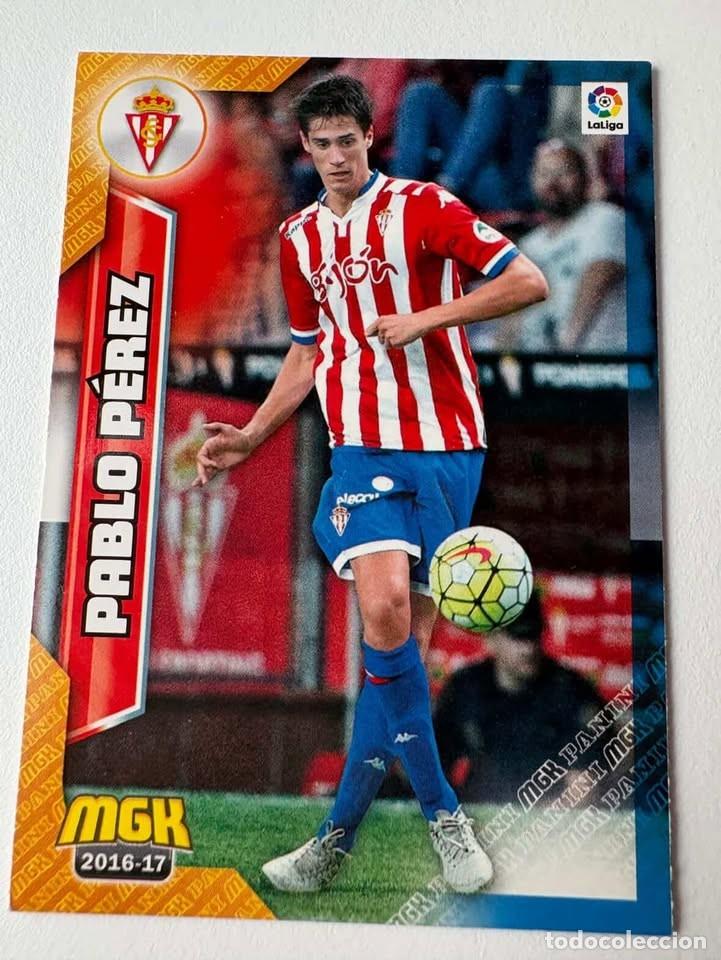 Coleccionismo deportivo: Pablo P&eacute;rez Sporting De Gij&oacute;n 474 Megacracks 2016-17