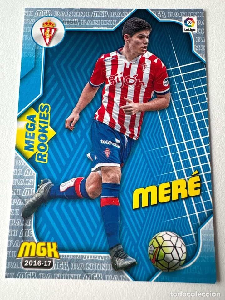 Coleccionismo deportivo: Mer&eacute; Mega Rookies Sporting De Gij&oacute;n 486 Megacracks 2016-17
