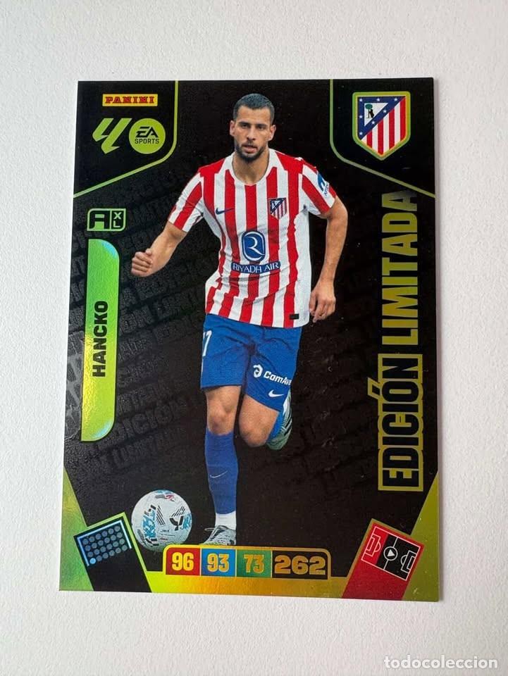 Coleccionismo deportivo: Hancko Atl&eacute;tico de Madrid Edici&oacute;n Limitada Adrenalyn 2025-26