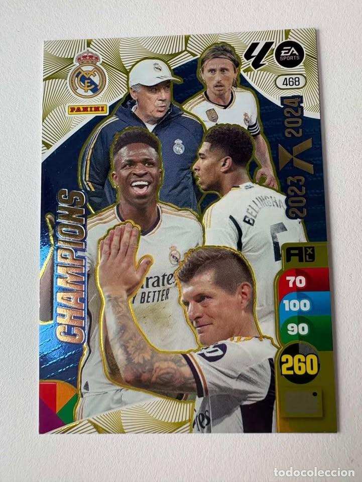 Coleccionismo deportivo: Carta Champions Real Madrid Bal&oacute;n de Oro 468 Adrenalyn 2024-25