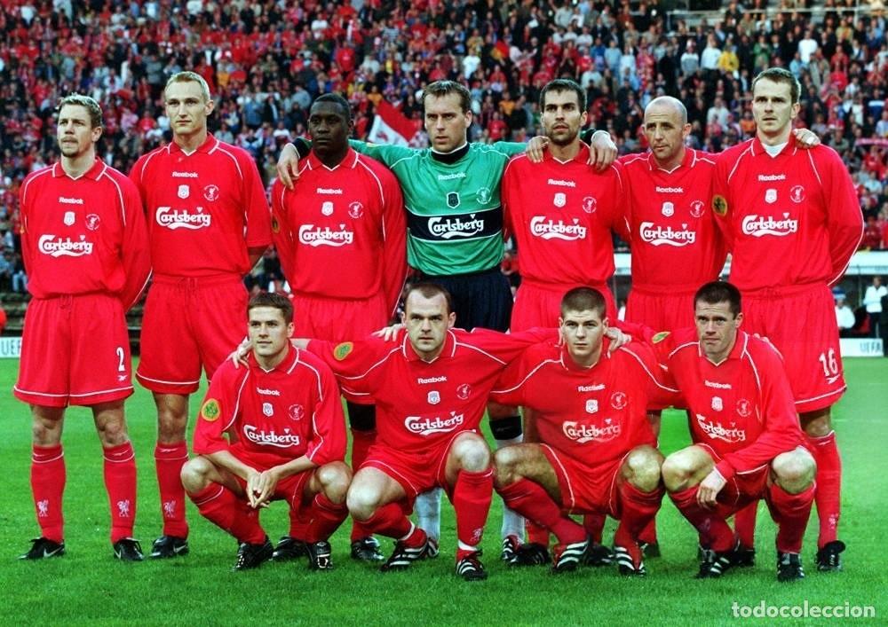 Coleccionismo deportivo: LIVERPOOL F.C. ALINEACI&Oacute;N CAMPE&Oacute;N COPA UEFA 2000-2001 EN DORTMUND VS ALAV&Eacute;S. FOTO