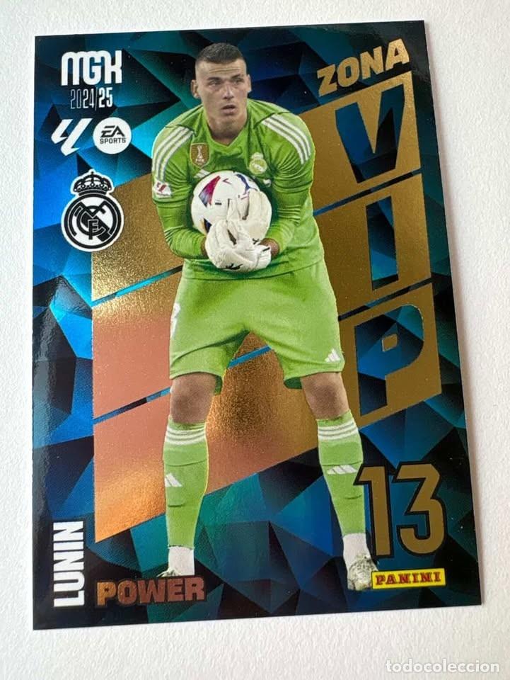 Coleccionismo deportivo: Lunin Zona Vip Power Real Madrid P399 Megacracks 2024-25
