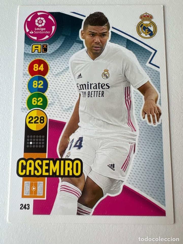 Collectionnisme sportif: Casemiro Real Madrid 243 Adrenalyn 2020-21