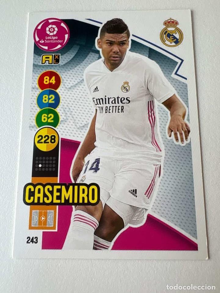Collectionnisme sportif: Casemiro Real Madrid 243 Adrenalyn 2020-21