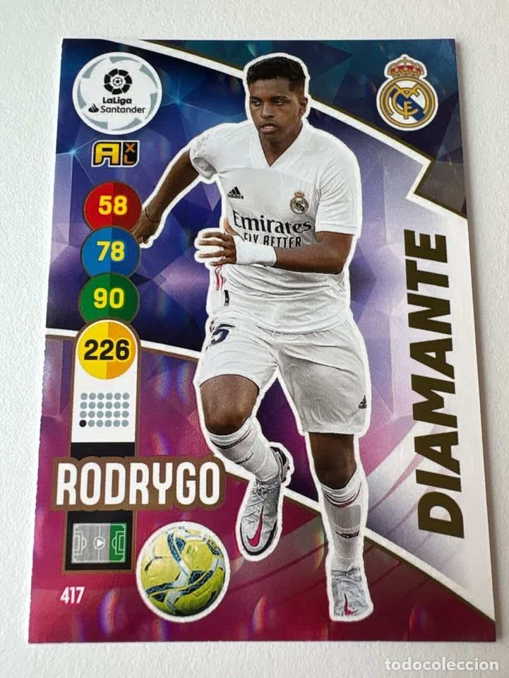 Collectionnisme sportif: Rodrygo Goes Diamante Real Madrid 417 Adrenalyn 2020-21