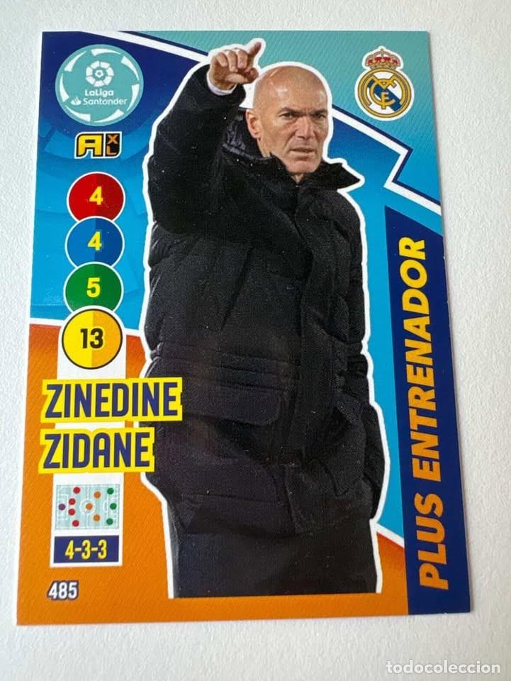 Collectionnisme sportif: Zinedine Zidane Plus Entrenador Real Madrid 485 Adrenalyn 2020-21