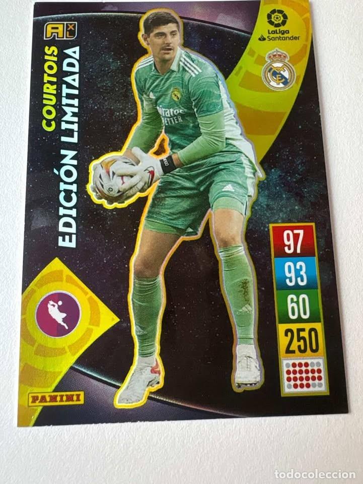 Coleccionismo deportivo: Courtois Edici&oacute;n Limitada Real Madrid Adrenalyn 2021-22