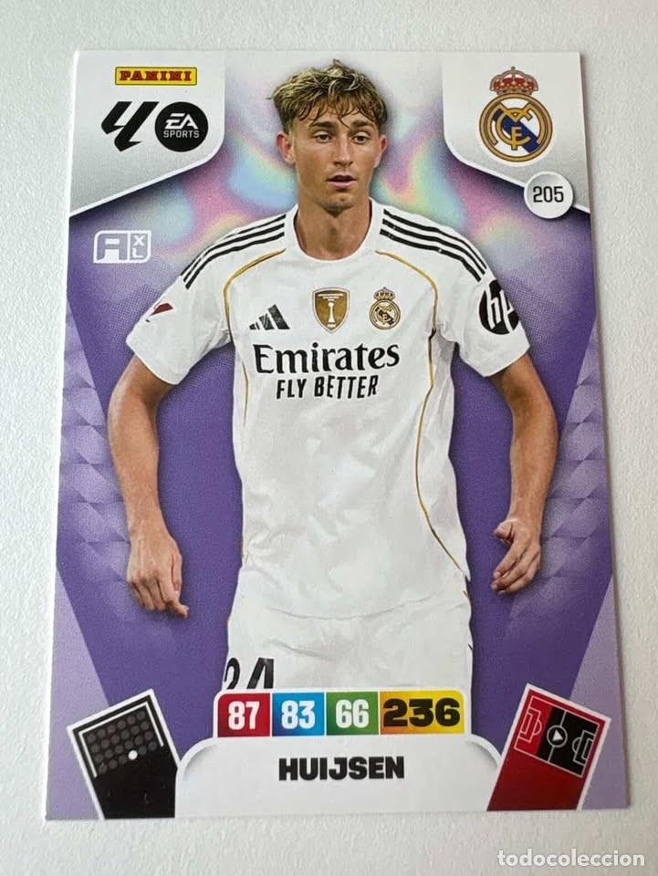 Coleccionismo deportivo: Huijsen Real Madrid 205 Adrenalyn 2025-26