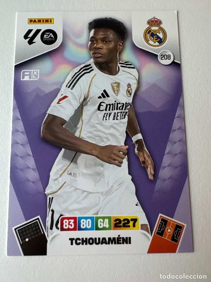 Coleccionismo deportivo: Tchouameni Real Madrid 208 Adrenalyn 2025-26