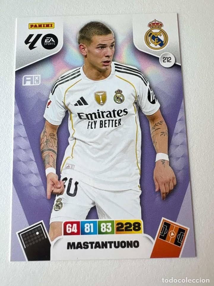 Coleccionismo deportivo: Mastantuono Real Madrid 212 Adrenalyn 2025-26