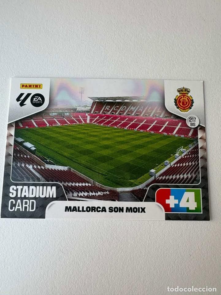 Coleccionismo deportivo: Mallorca Son Moix Stadium Card 217bis Adrenalyn 2025-26
