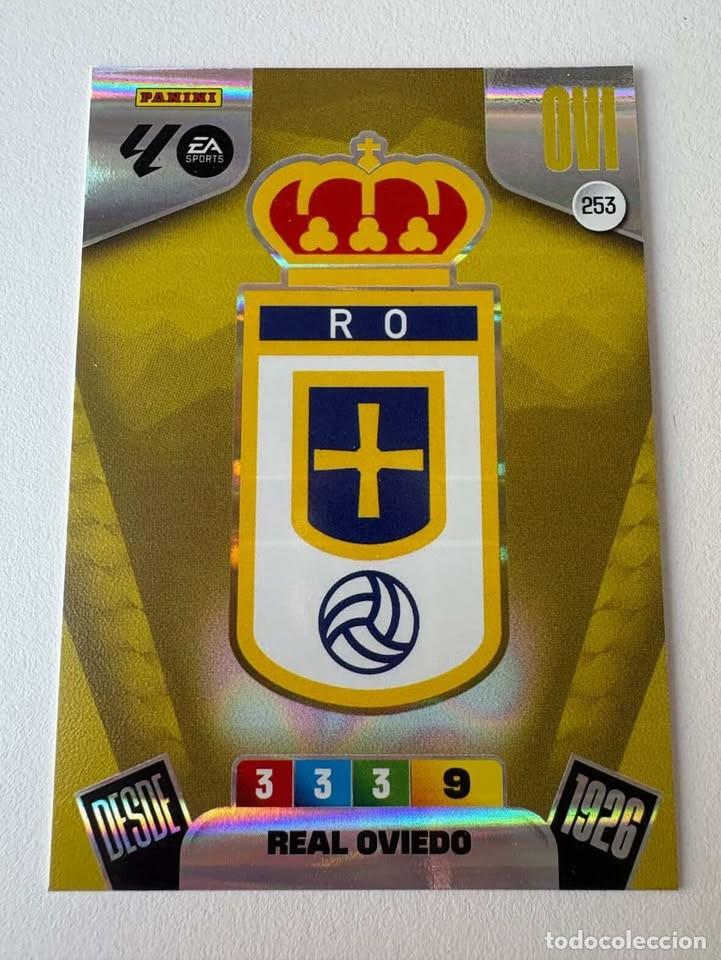 Coleccionismo deportivo: Escudo Oviedo 253 Adrenalyn 2025-26