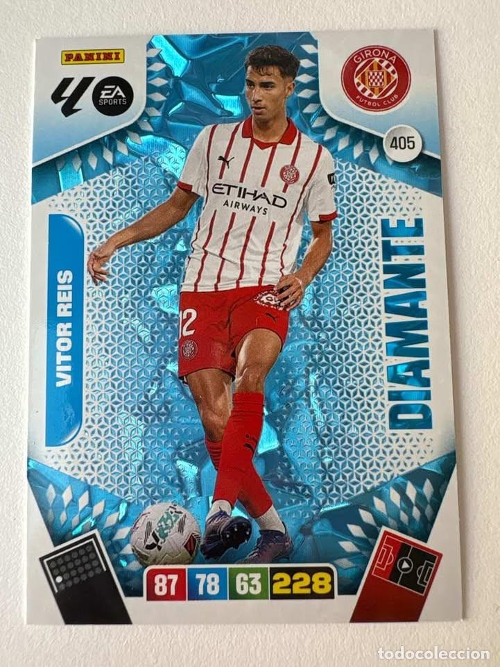 Coleccionismo deportivo: Vitor Reis Girona Diamante 405 Adrenalyn 2025-26