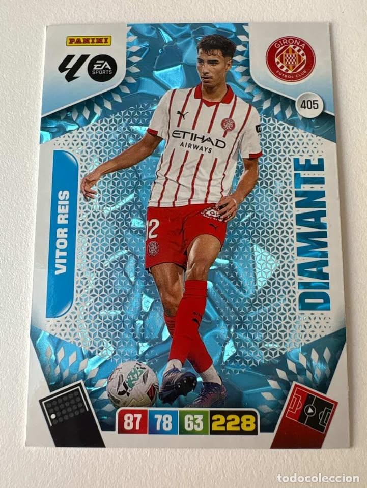 Coleccionismo deportivo: Vitor Reis Girona Diamante 405 Adrenalyn 2025-26