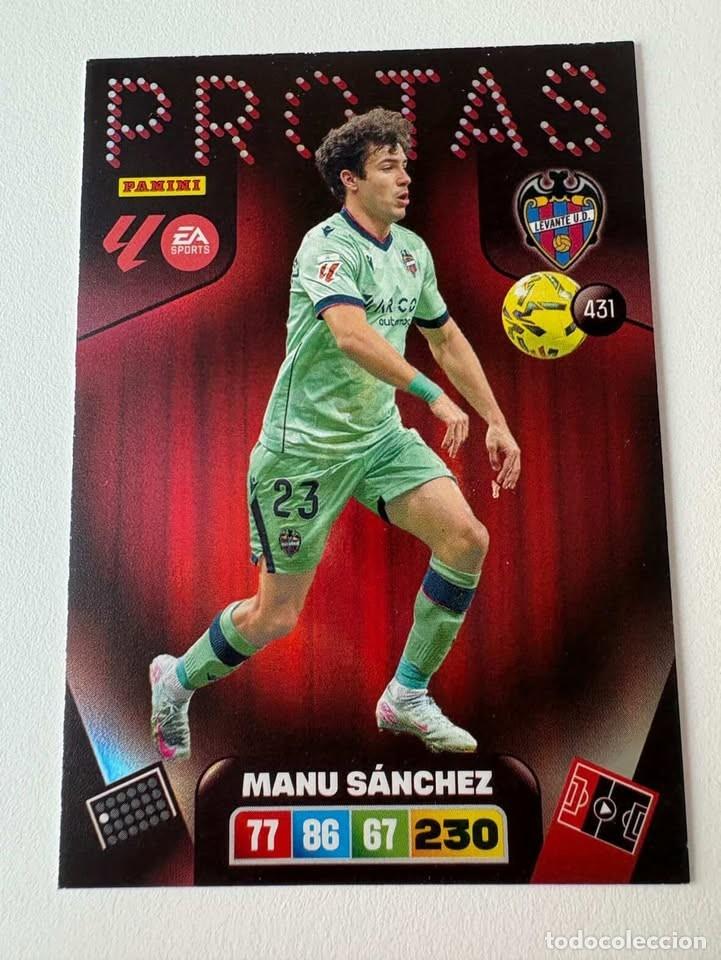 Coleccionismo deportivo: Manu S&aacute;nchez Levante Protas 431 Adrenalyn 2025-26