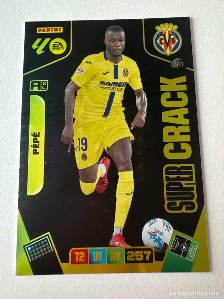 Coleccionismo deportivo: P&eacute;p&eacute; Villarreal 467 Super Crack Adrenalyn 2025-26