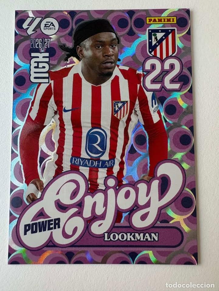 Coleccionismo deportivo: Lookman Atl&eacute;tico de Madrid Enjoy Power 385P Megacracks 2026-27