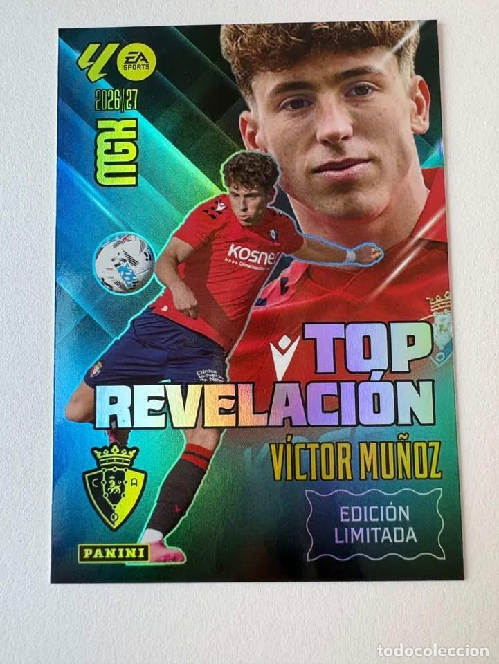 Coleccionismo deportivo: Victor Mu&ntilde;oz Osasuna Top Revelaci&oacute;n Edici&oacute;n Limitada Megacracks 2026-27