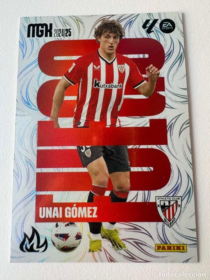 Coleccionismo deportivo: Unai G&oacute;mez Ahletic Club de Bilbao Fuego 387 Megacracks 2024-25