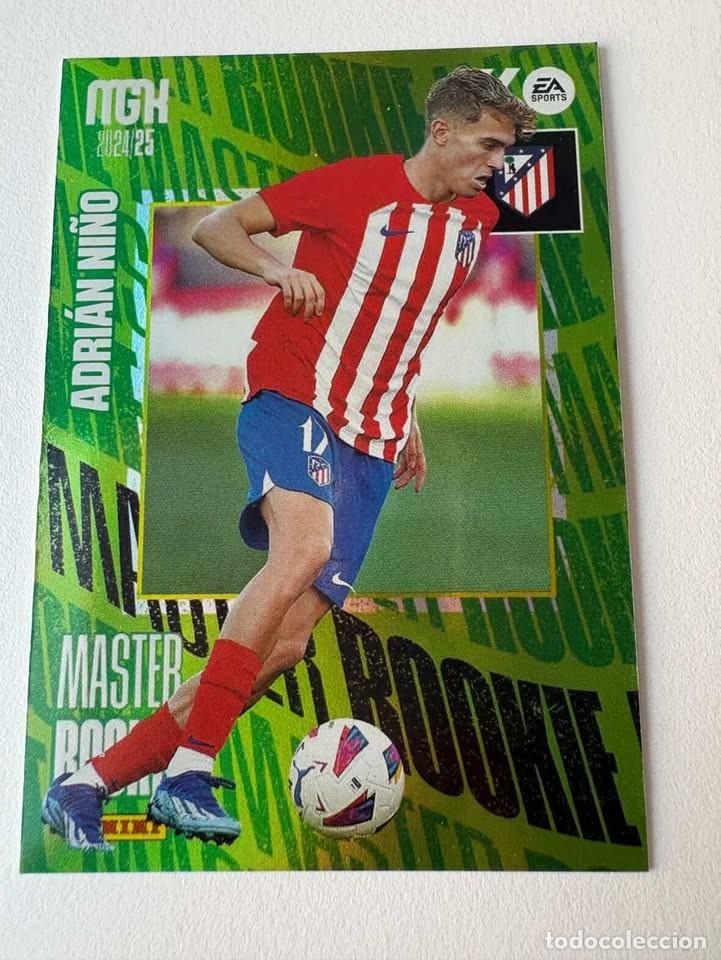 Coleccionismo deportivo: Adri&aacute;n Ni&ntilde;o Atl&eacute;tico de Madrid Master Rookie 406 Megacracks 2024-25