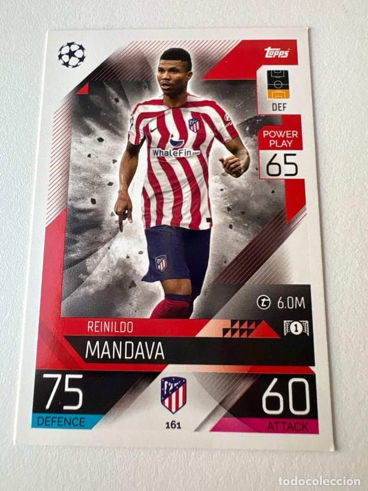 Coleccionismo deportivo: Reinildo Mandava Atl&eacute;tico de Madrid 161 Match Attax 2022-23