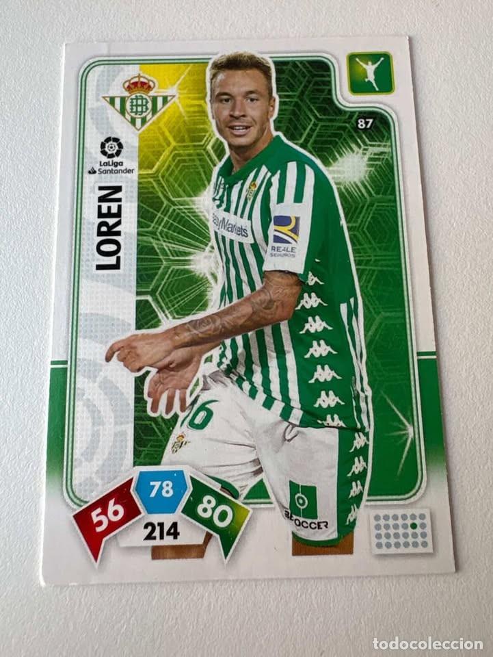 Coleccionismo deportivo: Loren Betis Adrenalyn 87 2019-20